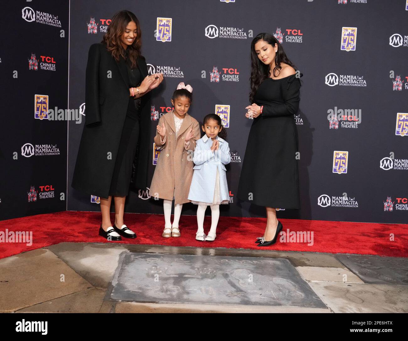 Family members of the late professional NBA player Kobe Bryant