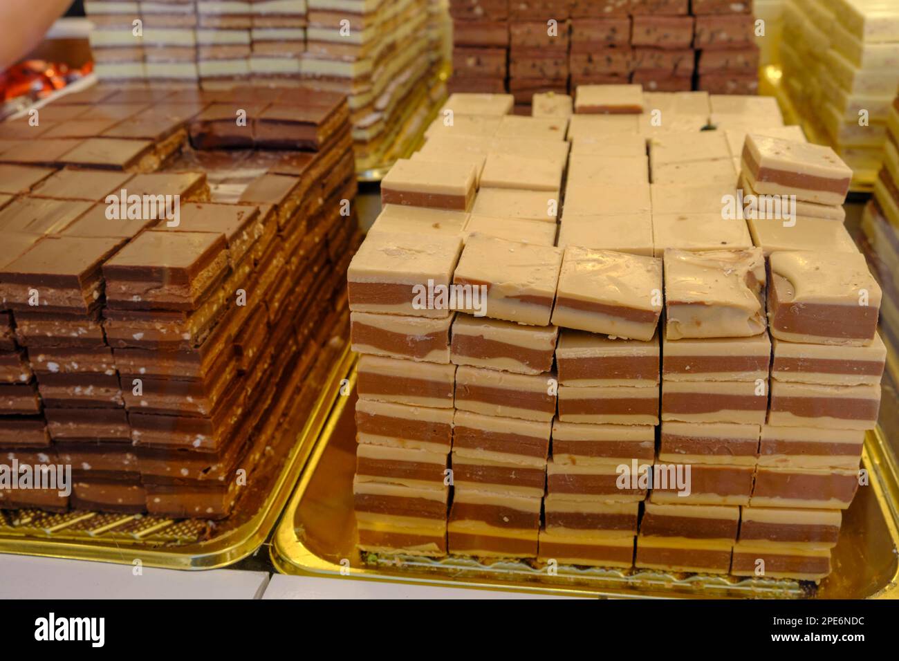 Italian desserts, dolci, gianduja, nougat layers, chocolate fair, Turin