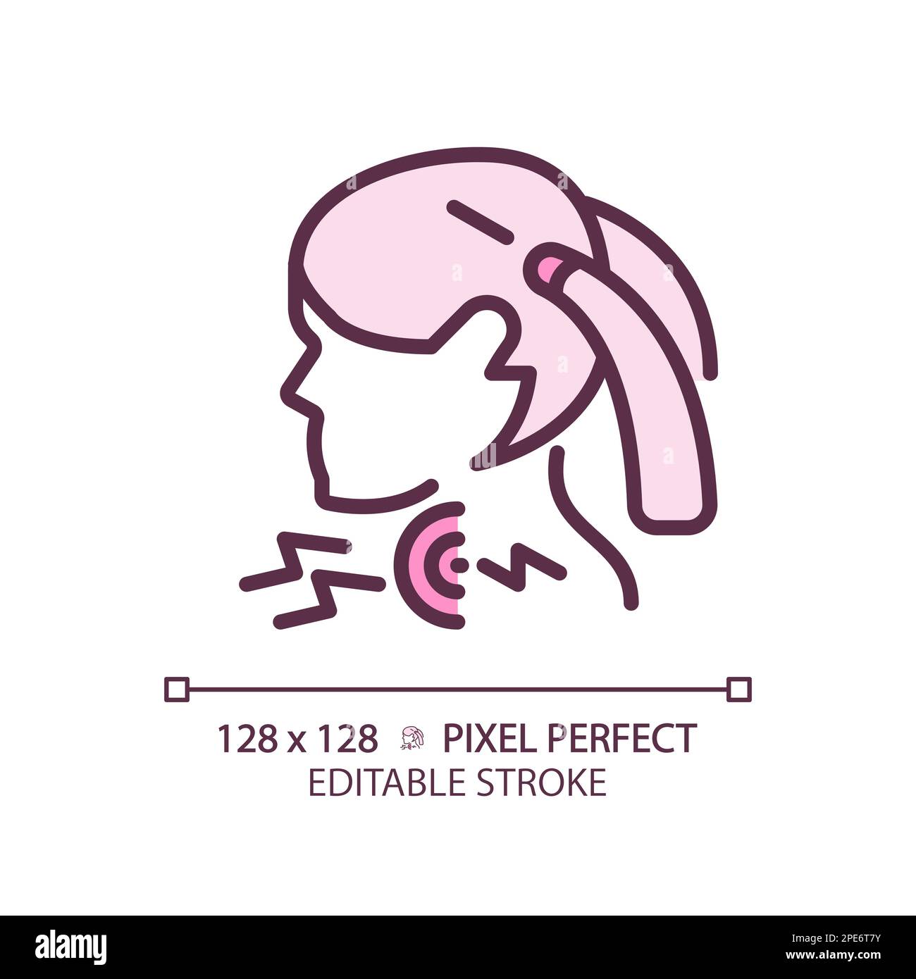 Croup pixel perfect RGB color linear icon Stock Vector
