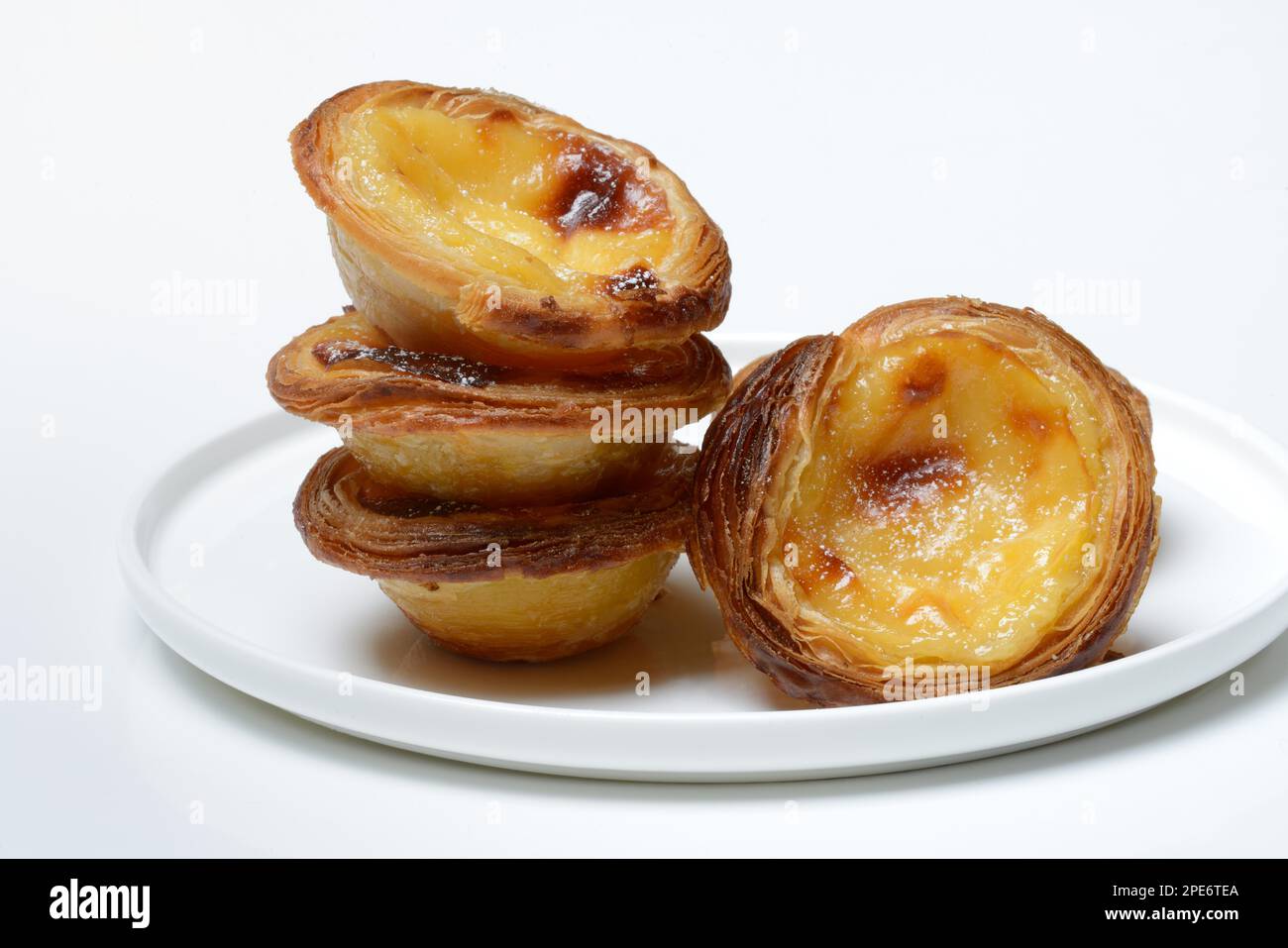 Pastéis de nata on a plate