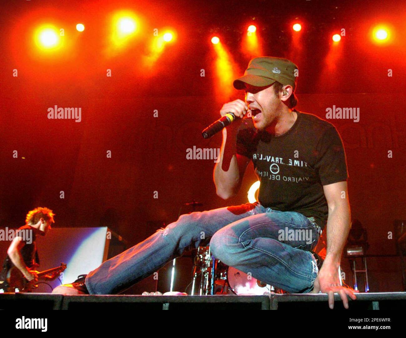 Hoobastank lead singer Doug Robb performs at the Arena at the Harbor