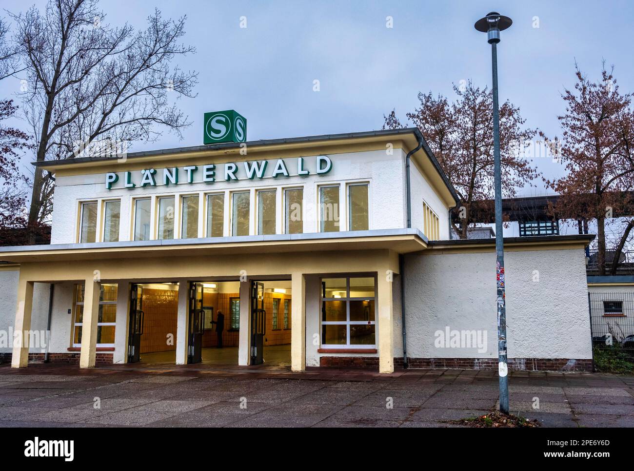 Plaenterwald S-Bahn station, Berlin, Germany Stock Photo