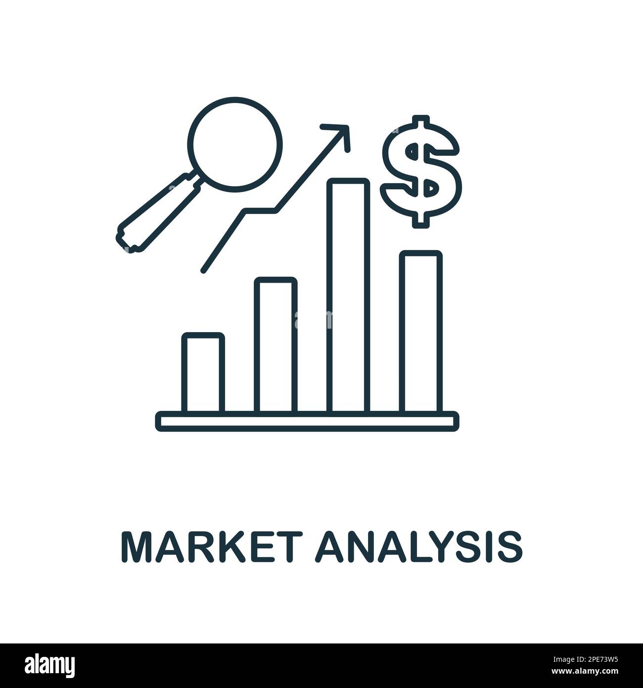 Market Analysis line icon. Colored element sign from finance management  collection. Outline Market Analysis icon sign for web design, infographics  and Stock Vector Image \u0026 Art - Alamy, image size:1300x1390