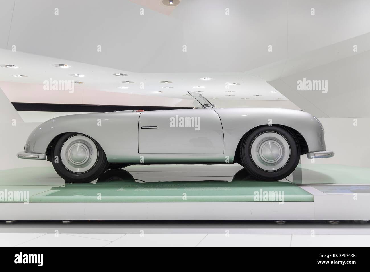 Porsche 356 No. 1 Roadster, built in 1948, classic car. Porsche Museum ...