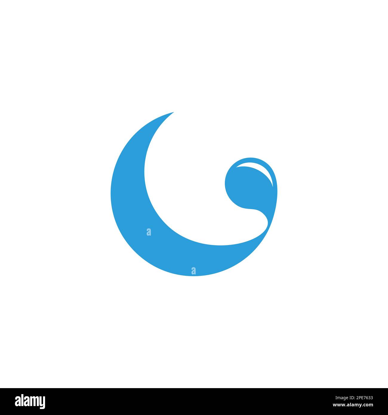 letter g motion blue water splash logo vector Stock Vector Image & Art ...