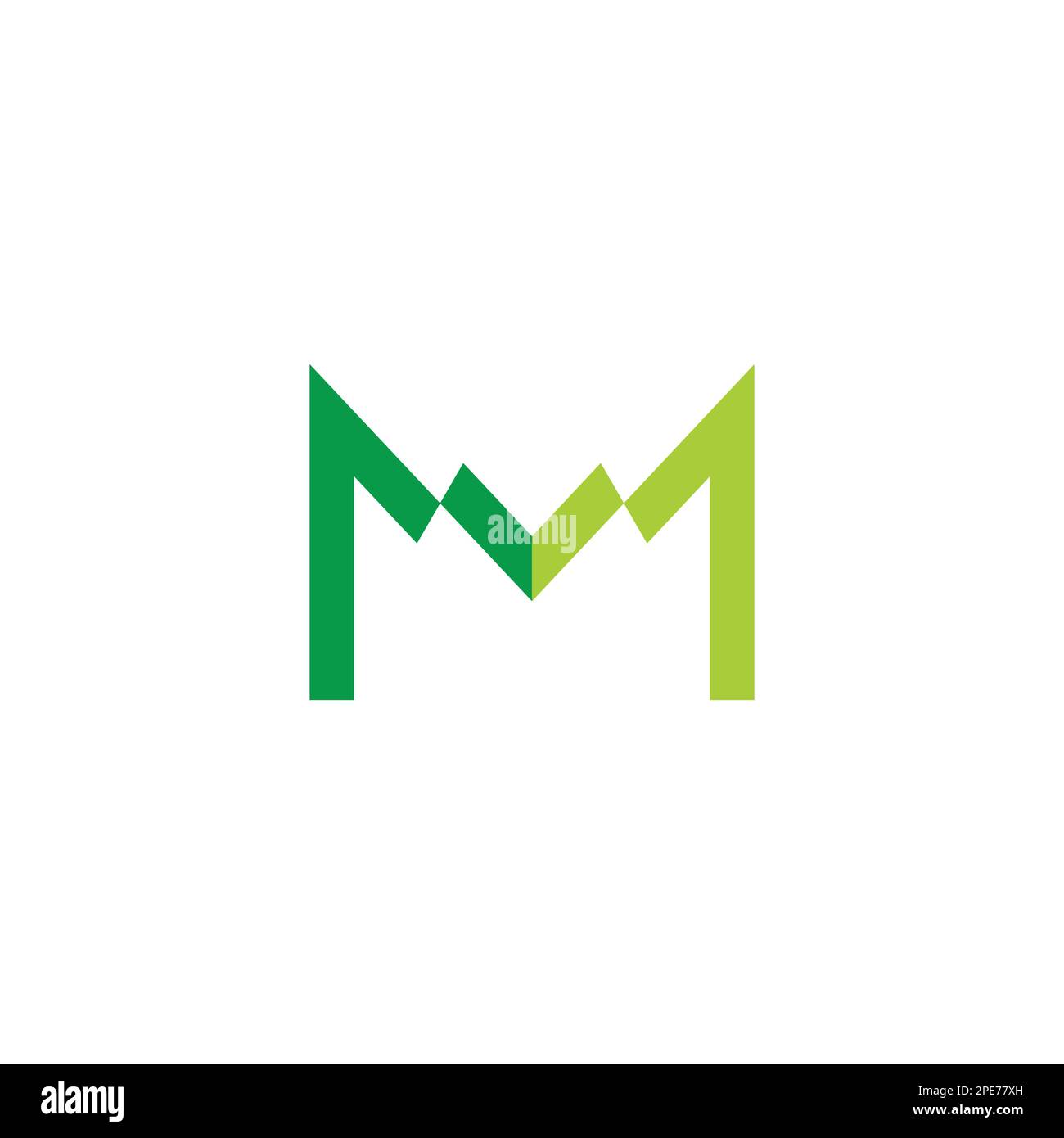 letter m chart graphic finance logo vector Stock Vector Image & Art - Alamy