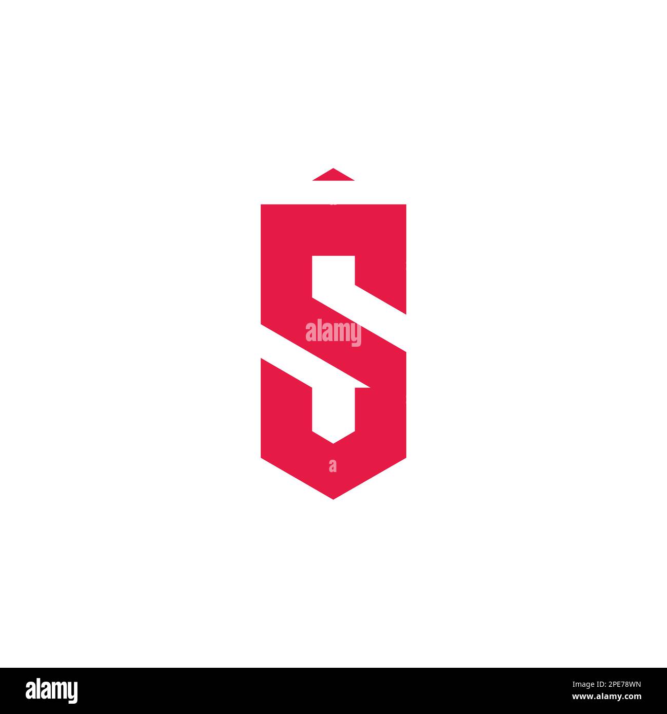 simple letter sv motion arrow up logo vector Stock Vector
