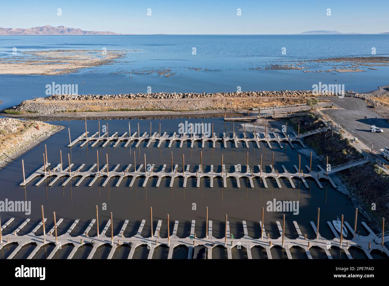 Magna, Utah, The marina at Great Salt Lake State Park, which cannot be