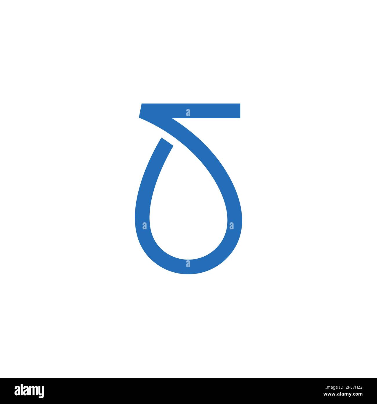 letter s drop water simple logo vector Stock Vector