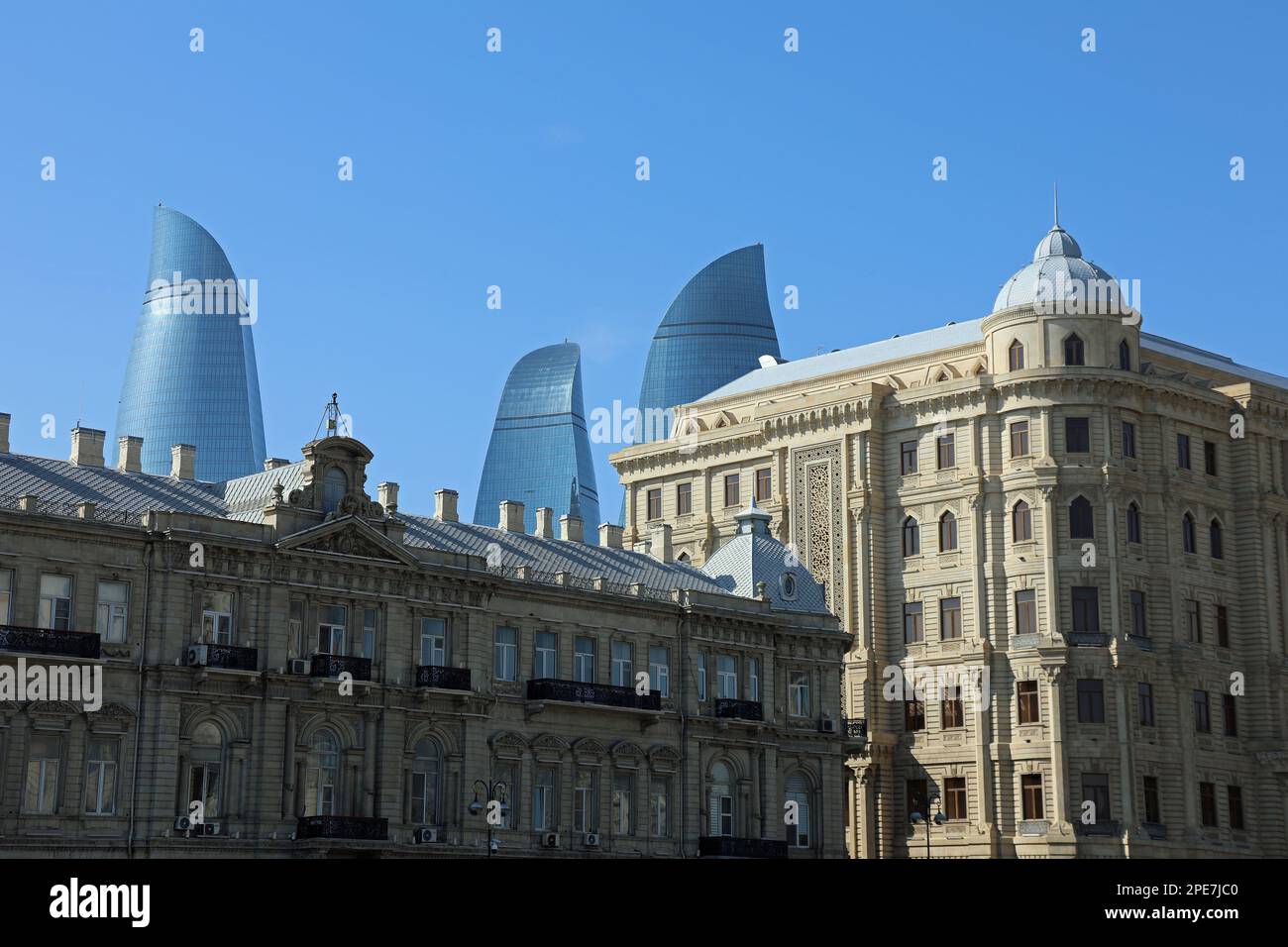 Heydar Aliyev Foundation building in Baku Stock Photo