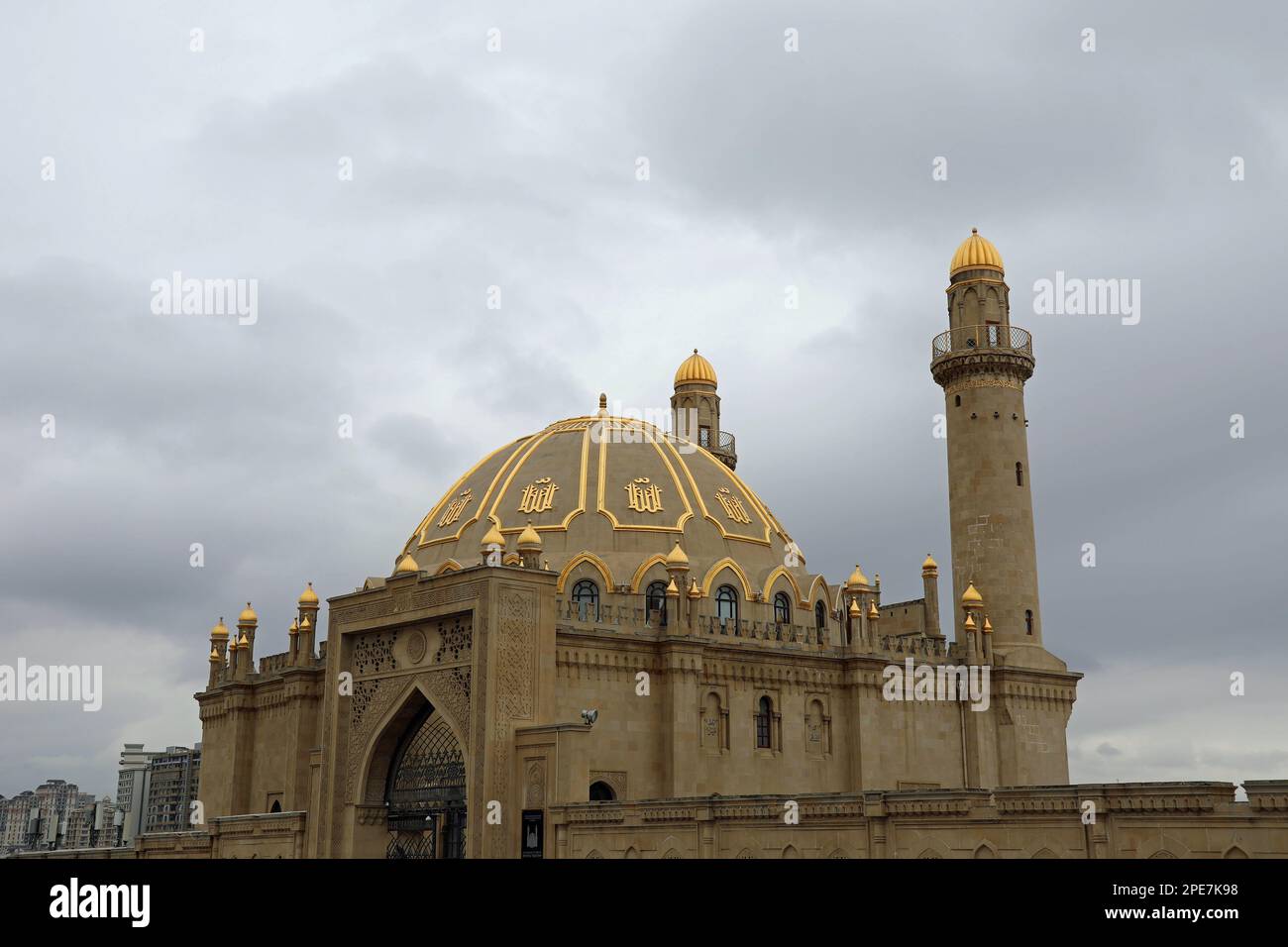Taza Pir Mosque in Baku Stock Photo