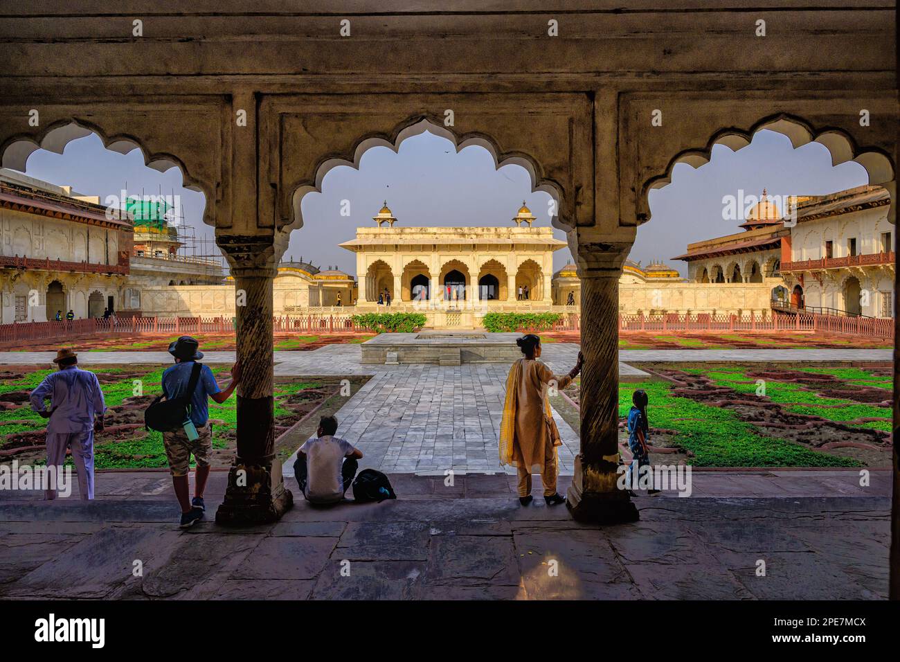 Khas Mahal and Anguri Bagh Garden in the Agra Fort Stock Photo - Alamy