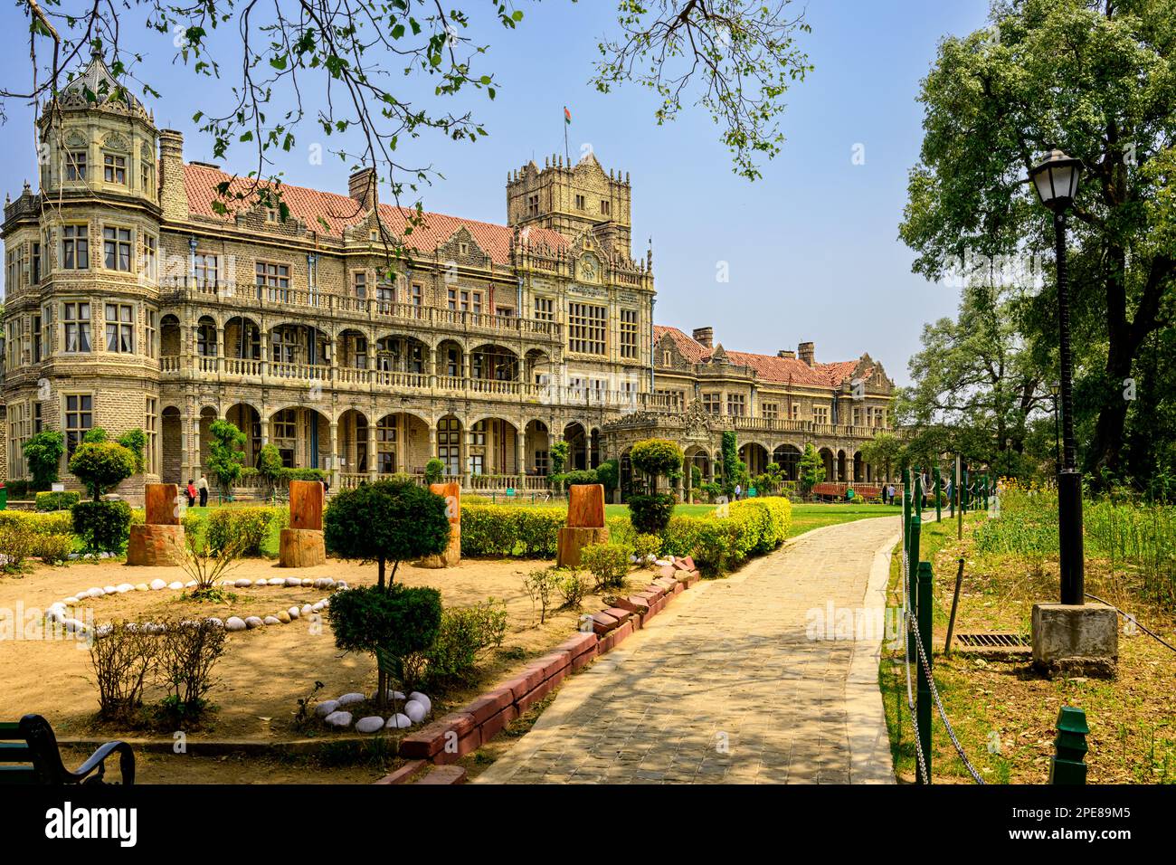 The Indian Institute of Advanced Study  is a research institute located in Shimla, India. During the British rule It was known as the Viceregal Lodge Stock Photo