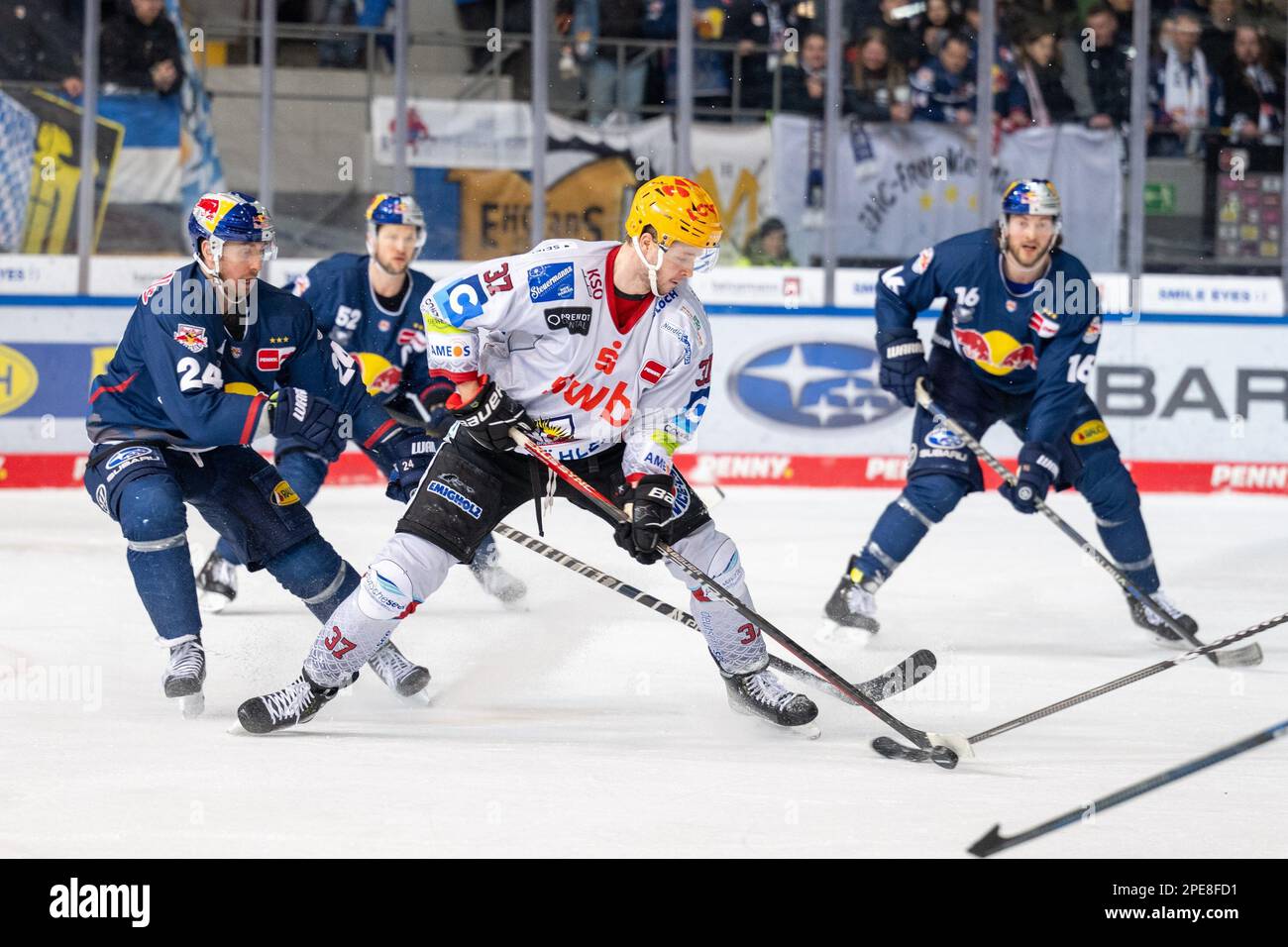 Munich, Germany. 15th Mar, 2023. Ice hockey DEL, EHC Red Bull Munich