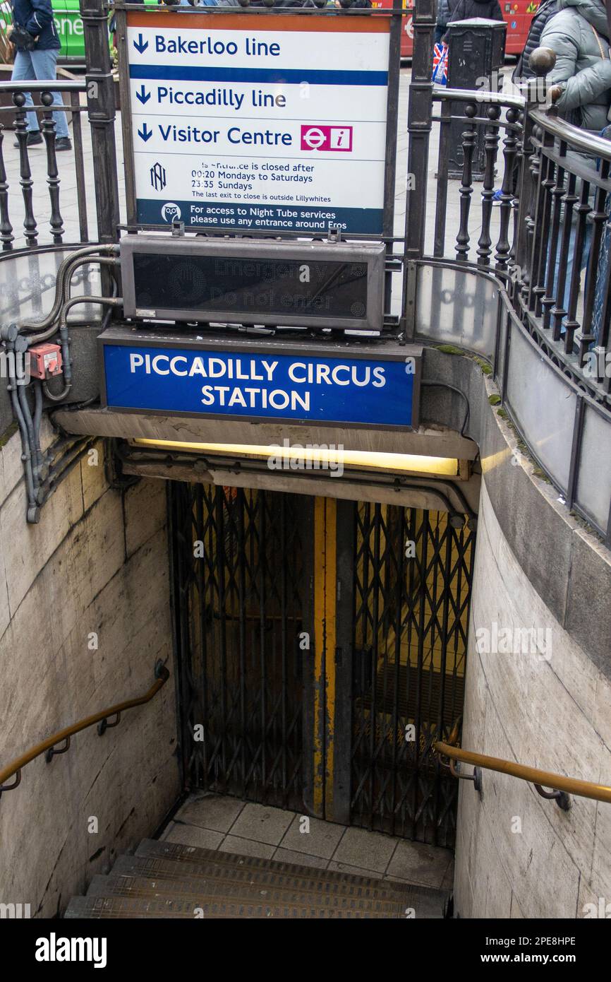 London, UK. 15th Mar, 2023. Trains And Tubes Stations Closed Or Serve ...