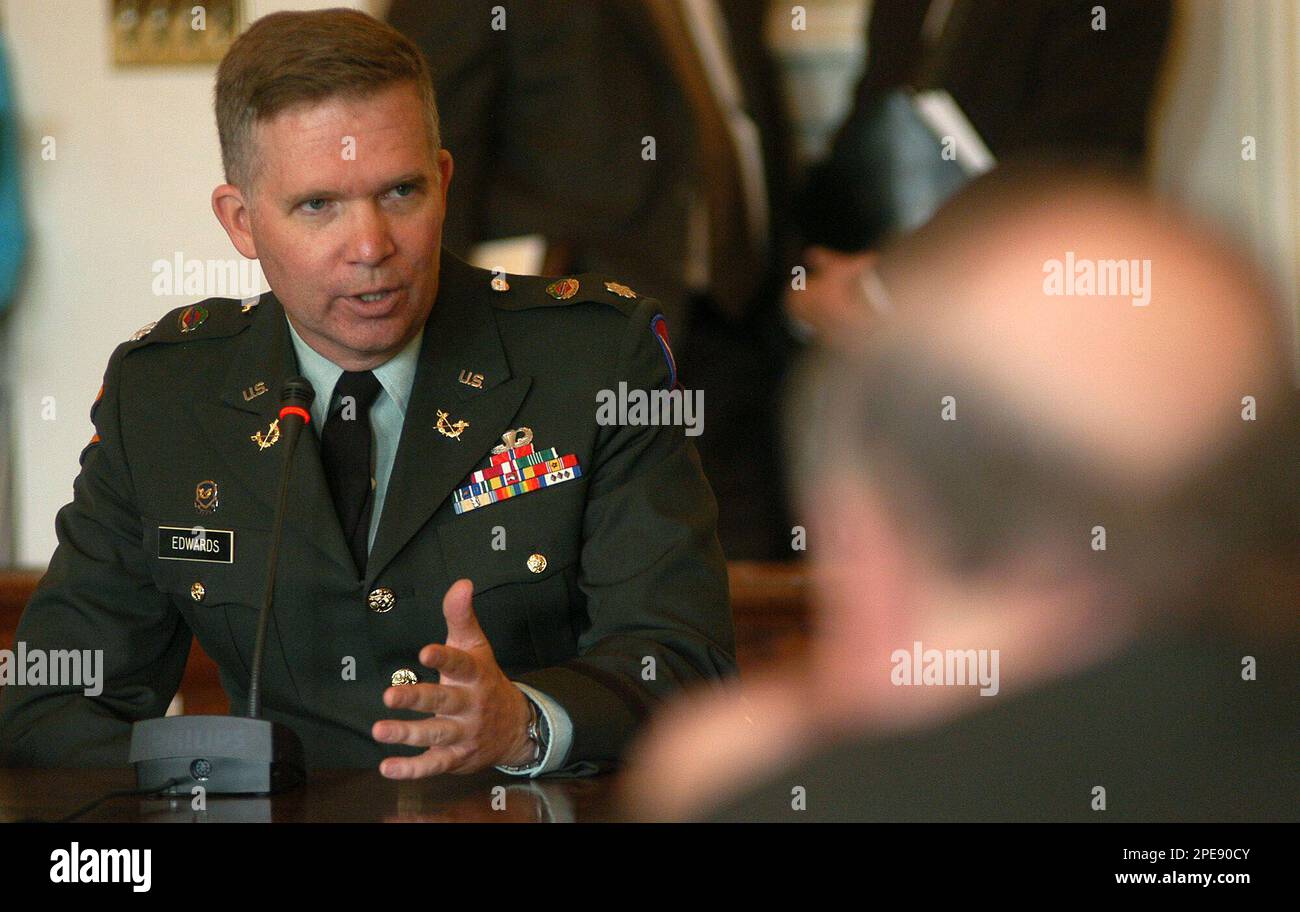 Lt. Col. John Edwards, with the 39th Infantry Brigade of the 