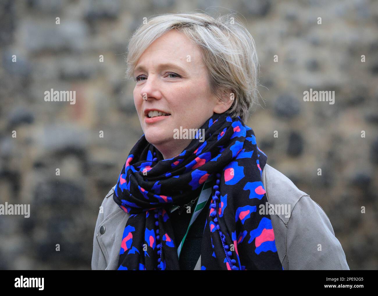 London, UK. 15th Mar, 2023. Stella Creasy, Shadow Minister for Business, Innovation and Skills, Labour Party, MP for Walthamstow. Politicians and commentators react to Chancellor Jeremy Hunt's spring budget in interviews on College Green, Westminster. Credit: Imageplotter/Alamy Live News Stock Photo