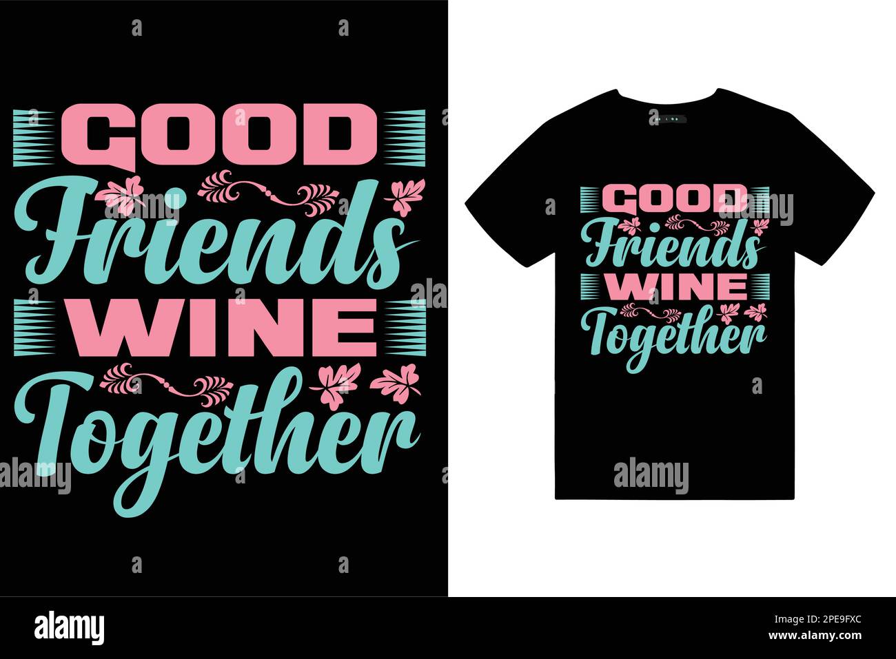 Love Heart Letter Print Matching Best Friends Loose T-Shirt