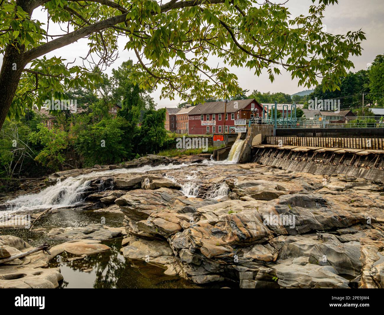 Waterfalls at Shelburne Falls, MA Stock Photo Alamy