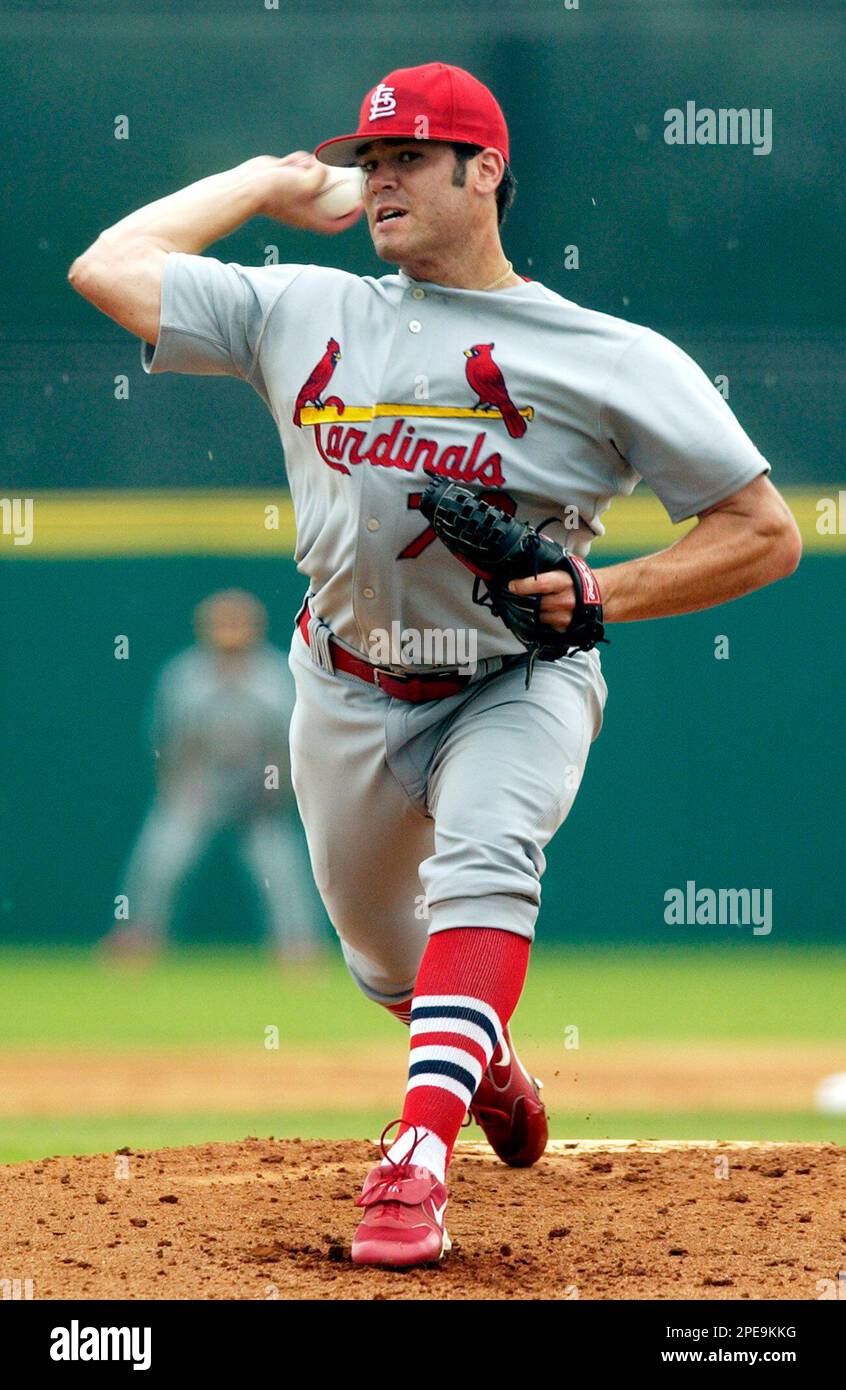 St. Louis Cardinals' Anthony Reyes pitches to Houston Astros batter ...