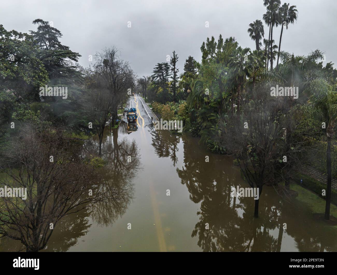 Los Angeles, USA. 15th Mar, 2023. Street flooding in Los Angeles on ...