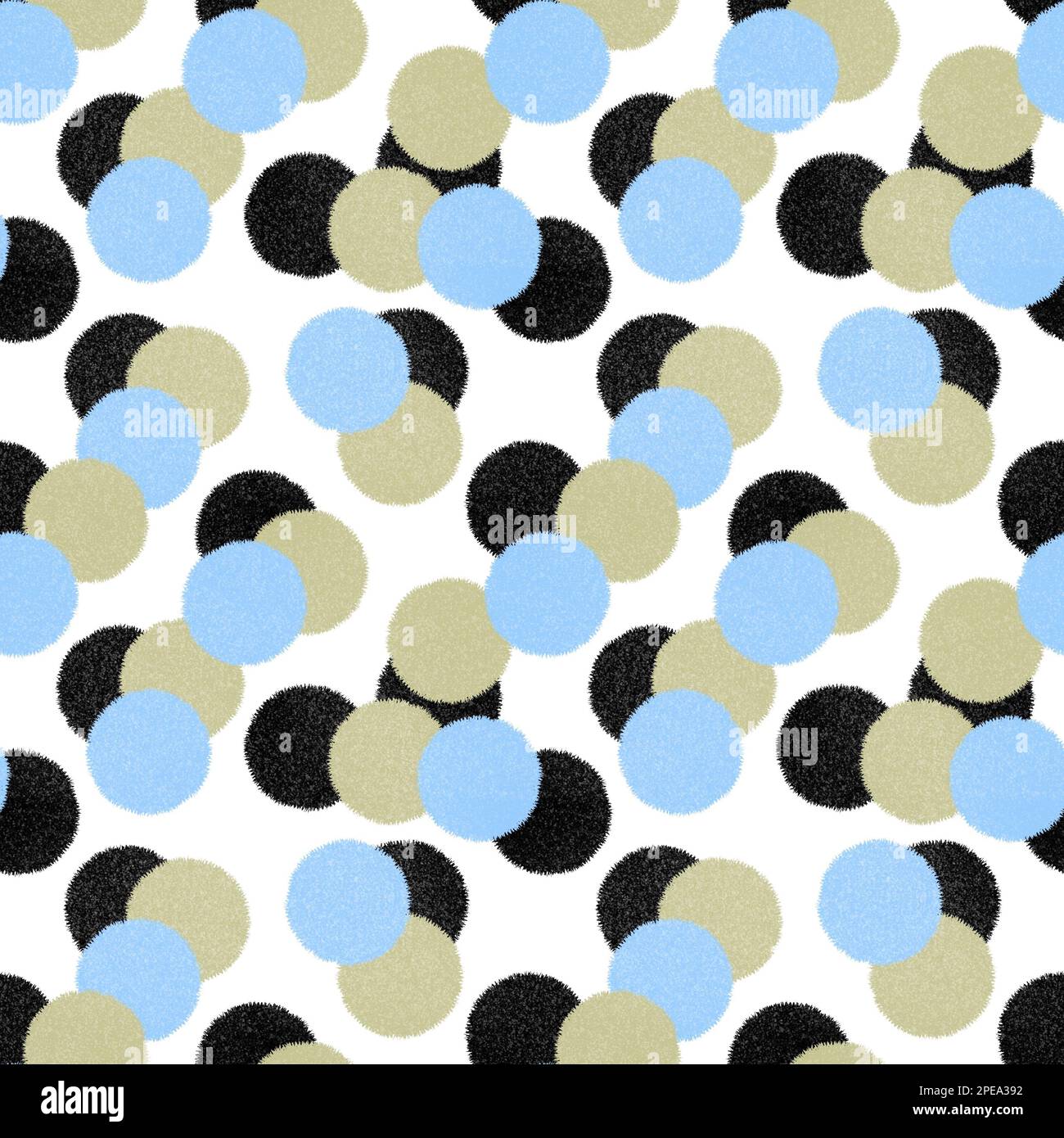 Navy Blue White Circle Pattern Tissue Paper