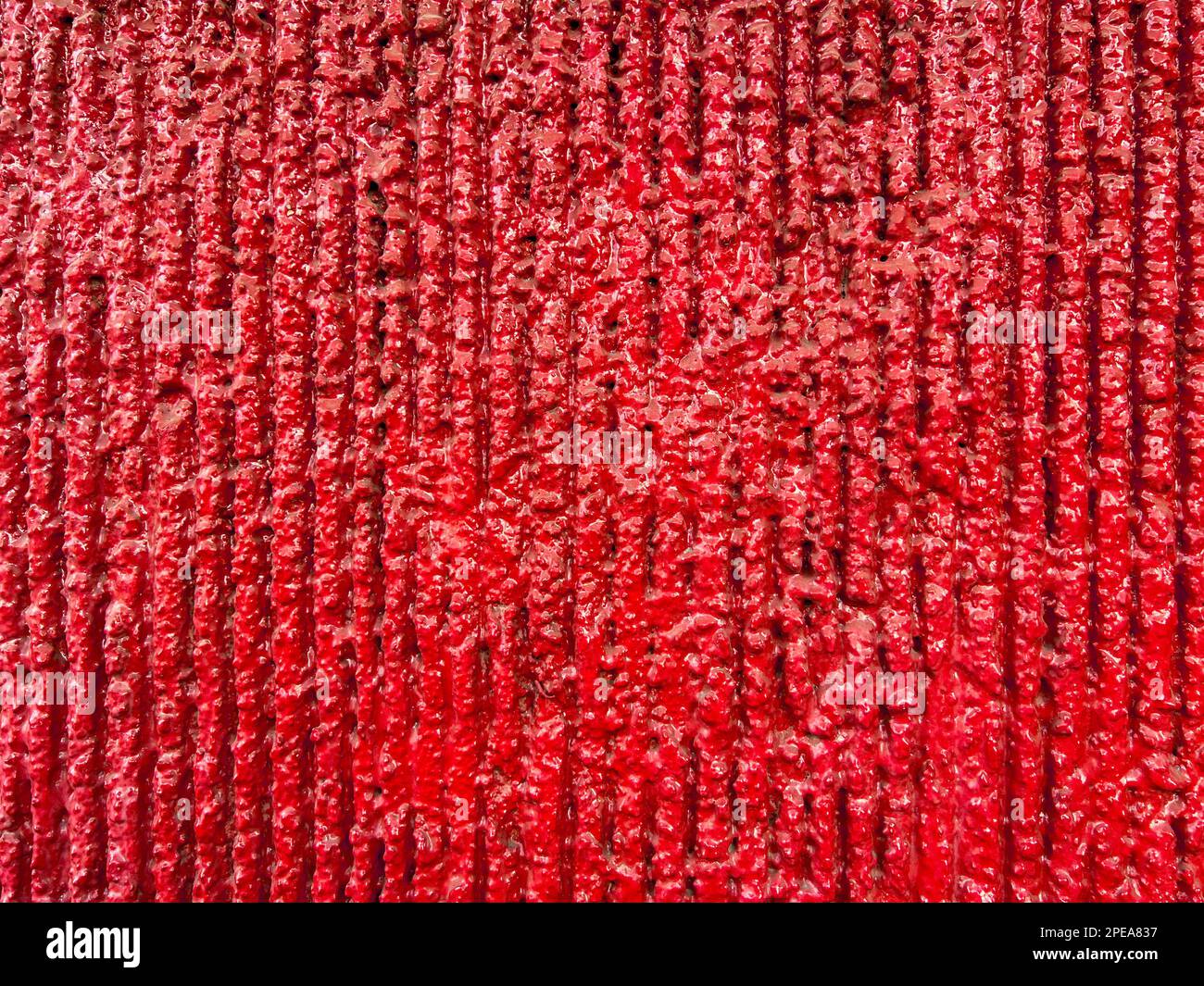 Color Texture Background - Red Stucco Stock Photo