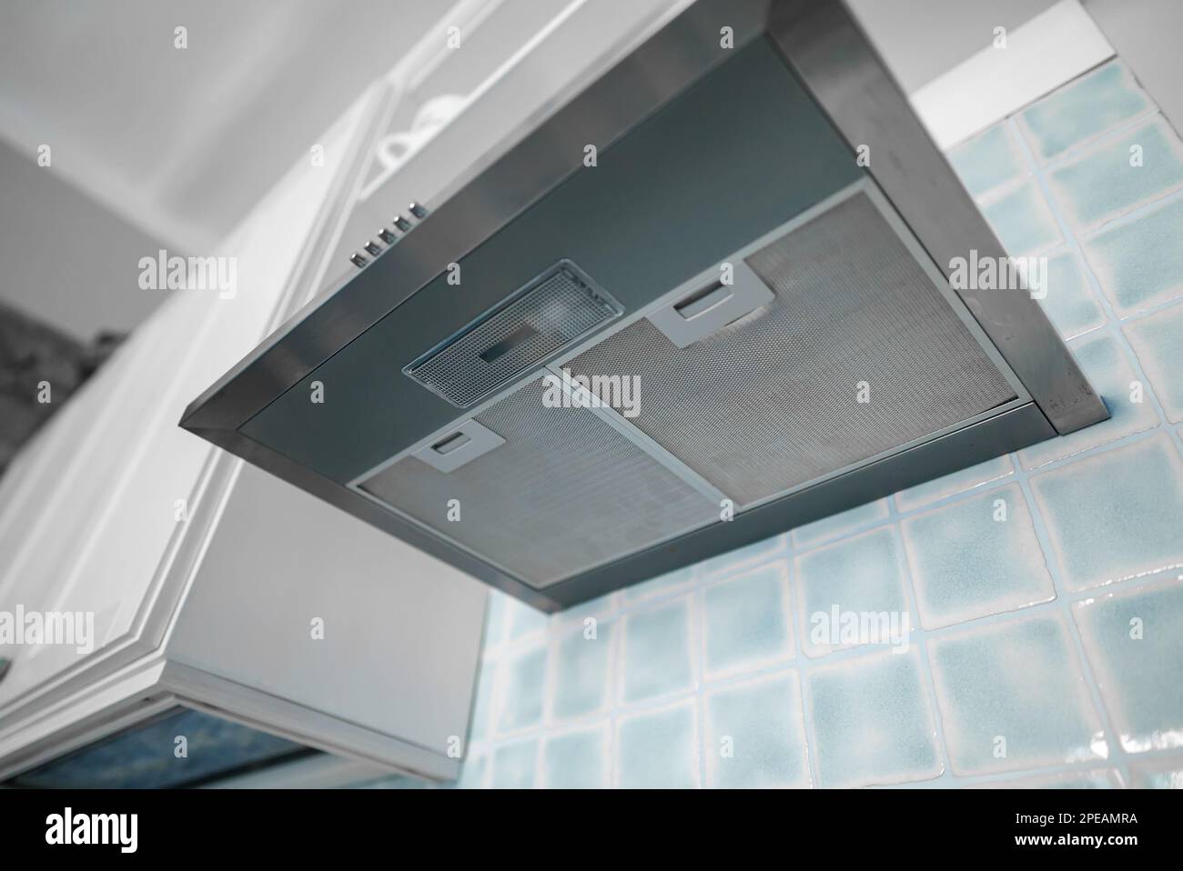 Kitchen hood. Domestic equipment. Kitchen appliances Stock Photo Alamy
