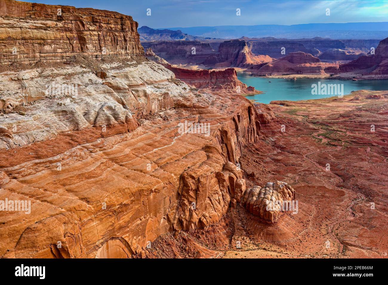 Magnificent Geology, Glen Canyon, Lake Powell Stock Photo