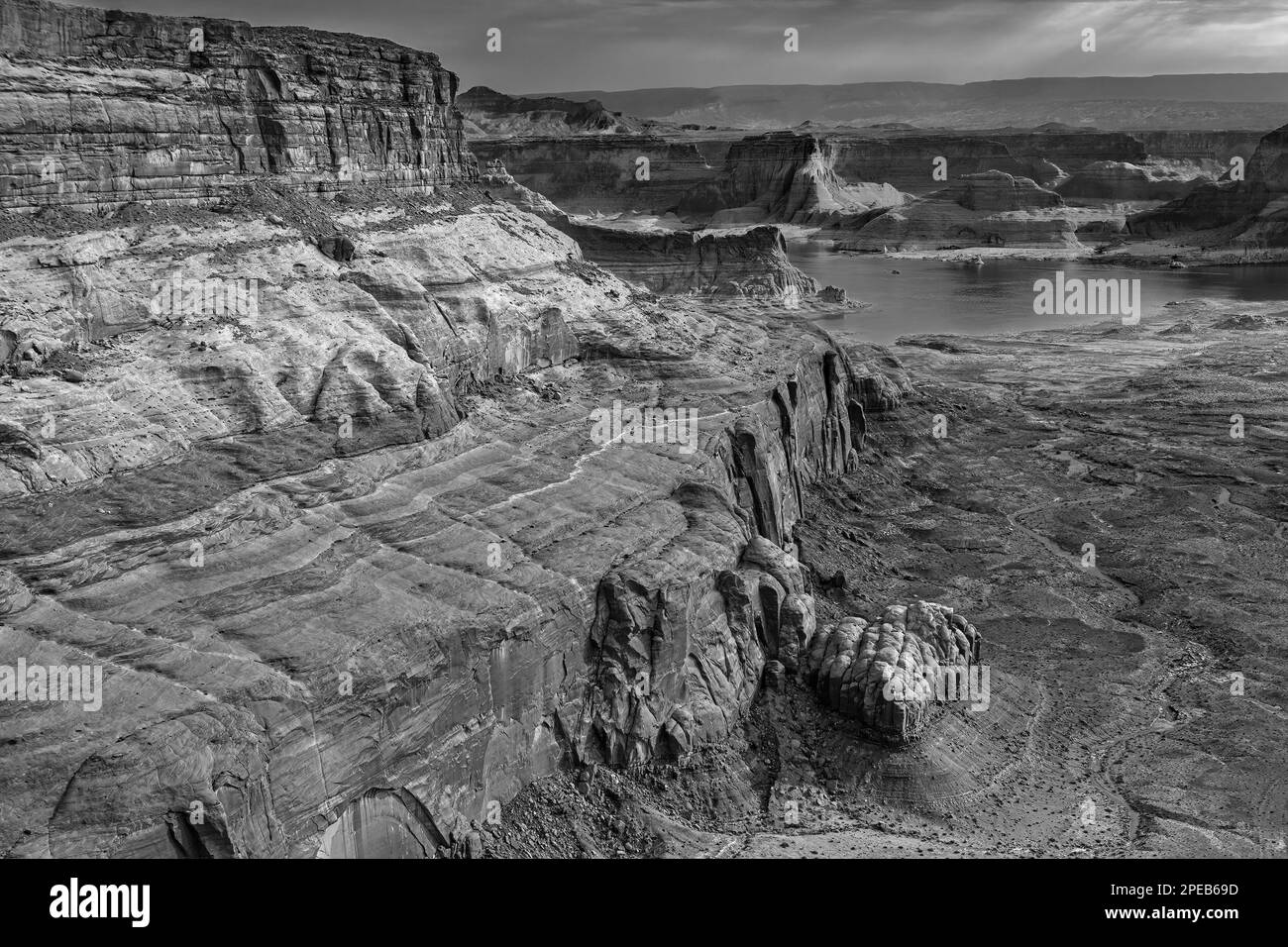 Magnificent Geology, Glen Canyon, Lake Powell Stock Photo