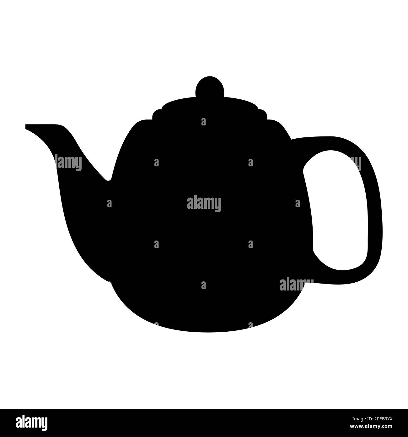 Teapot vector icon. Ceramic tea pot glyph sign. Vector illustration