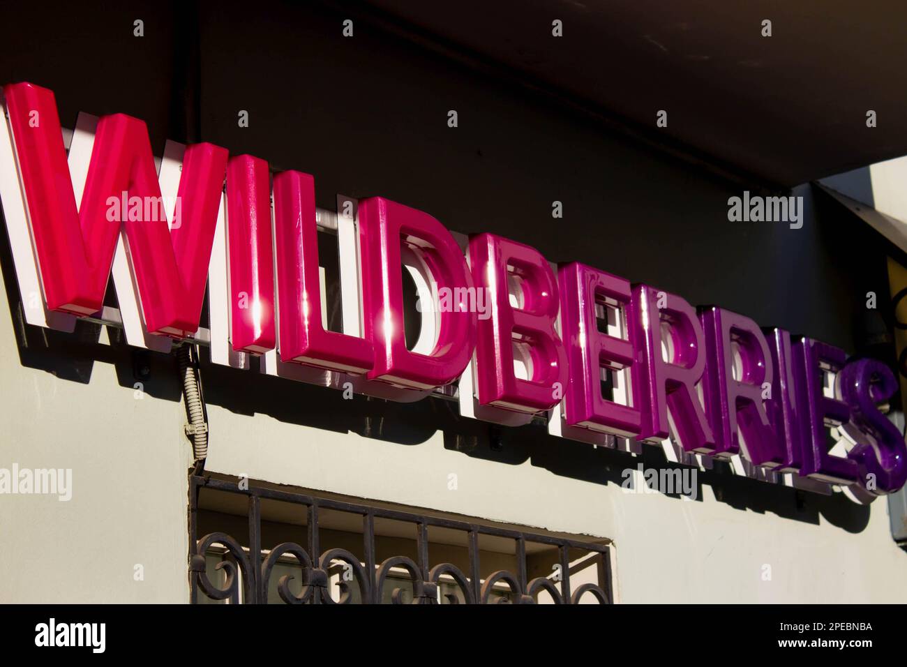 Moscow, Russia. 15th Mar, 2023. A Wildberries logo seen in one of