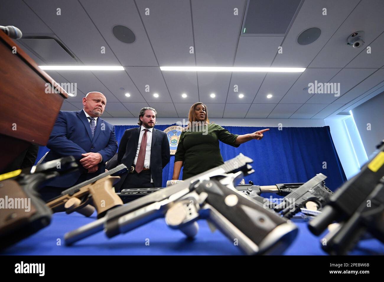 New York, USA. 15th Mar, 2023. New York State Attorney General Letitia