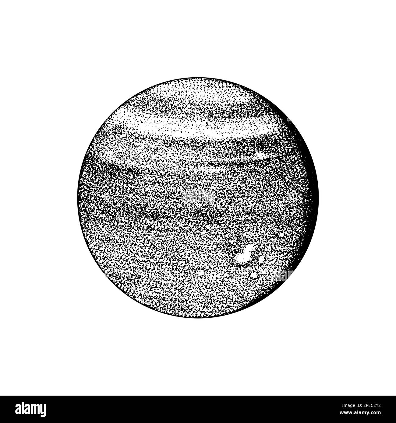 Uranus Planet. Ice giants. Astronomical galaxy space. Engraved hand drawn in old sketch, vintage style for label. Stock Vector