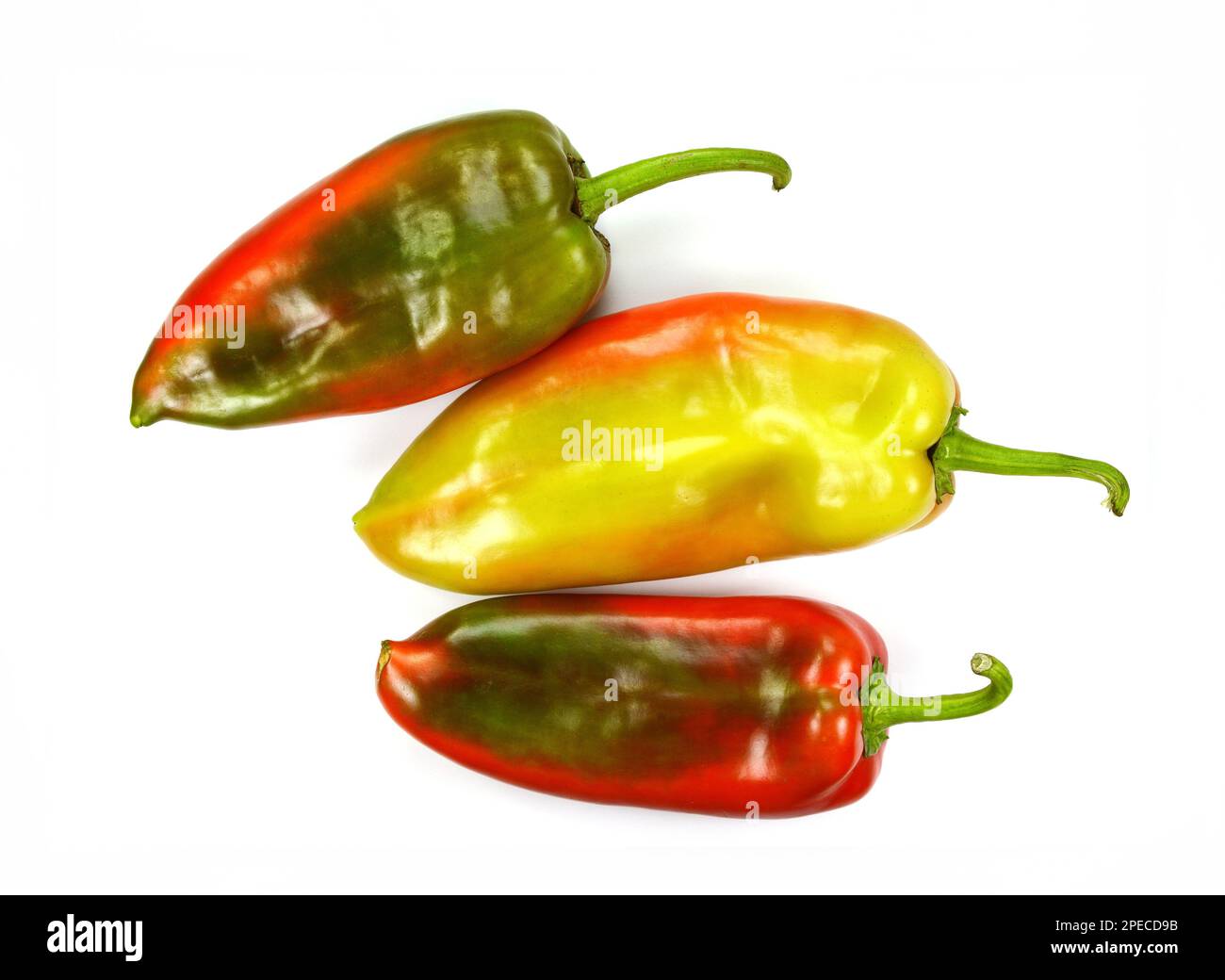 sweet peppers isolated on white background Stock Photo - Alamy