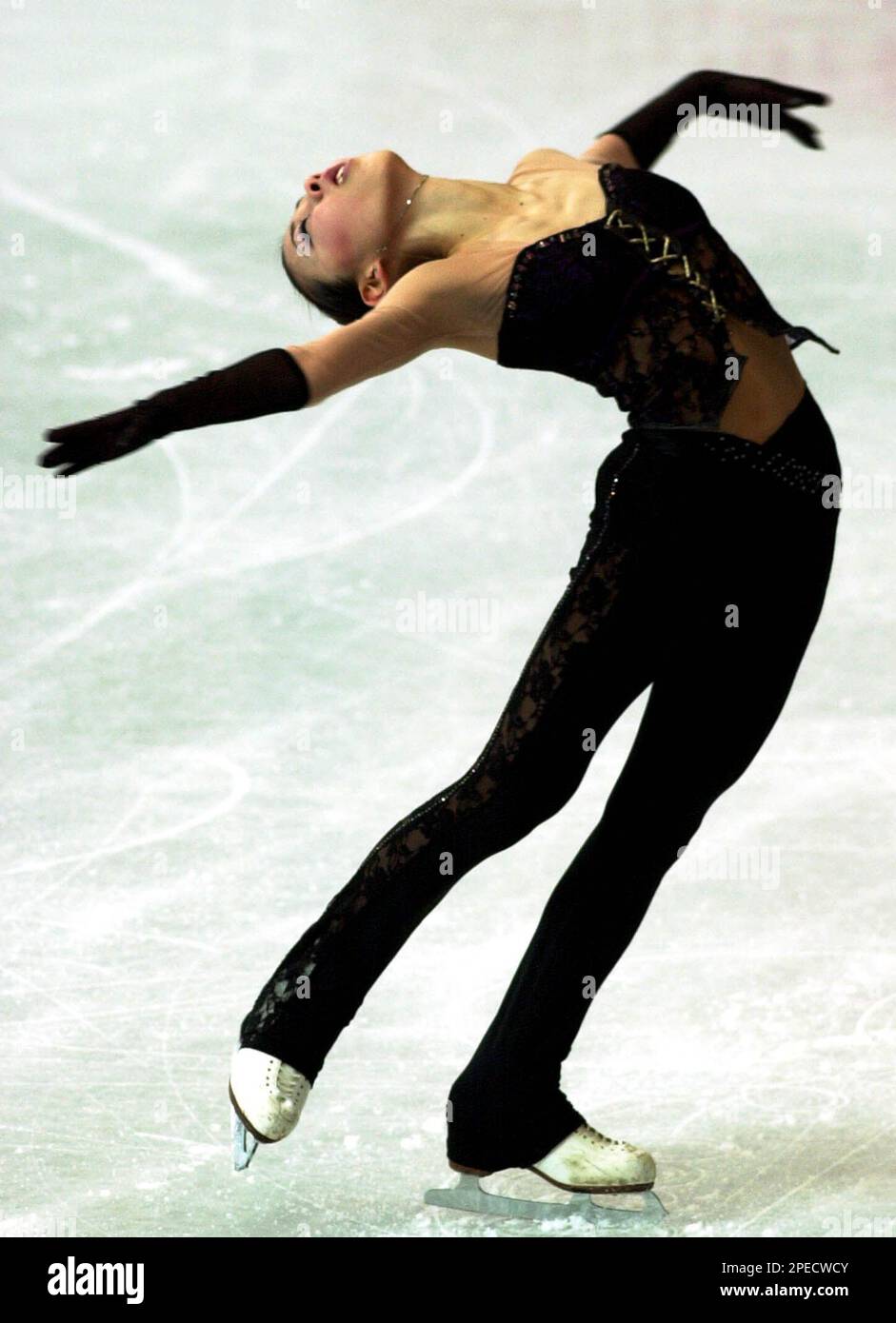 Japan's Fumie Suguri performs in the Women's Free Final during the ISU