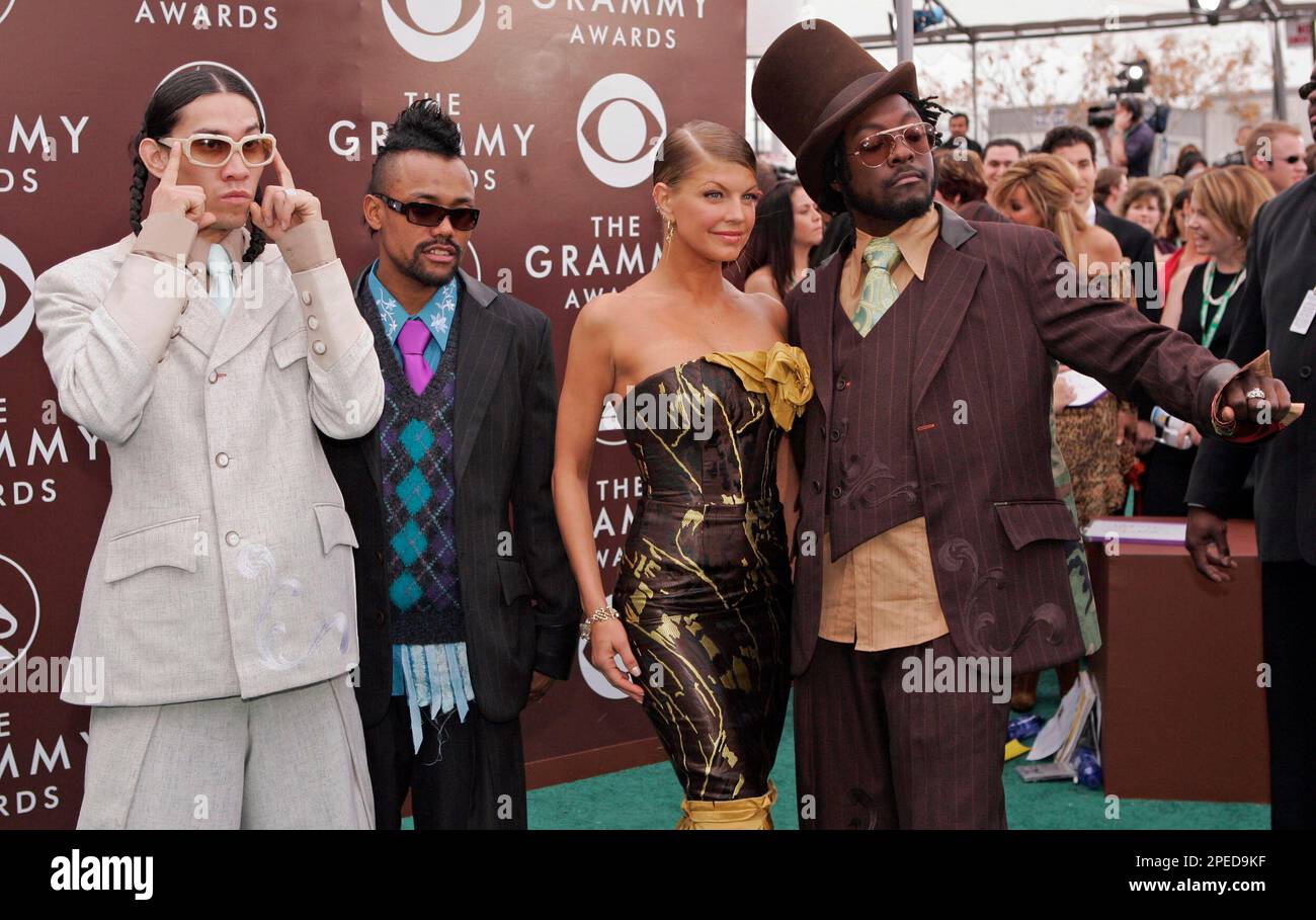 The Black Eyed Peas arrive for the 47th Annual Grammy Awards Sunday