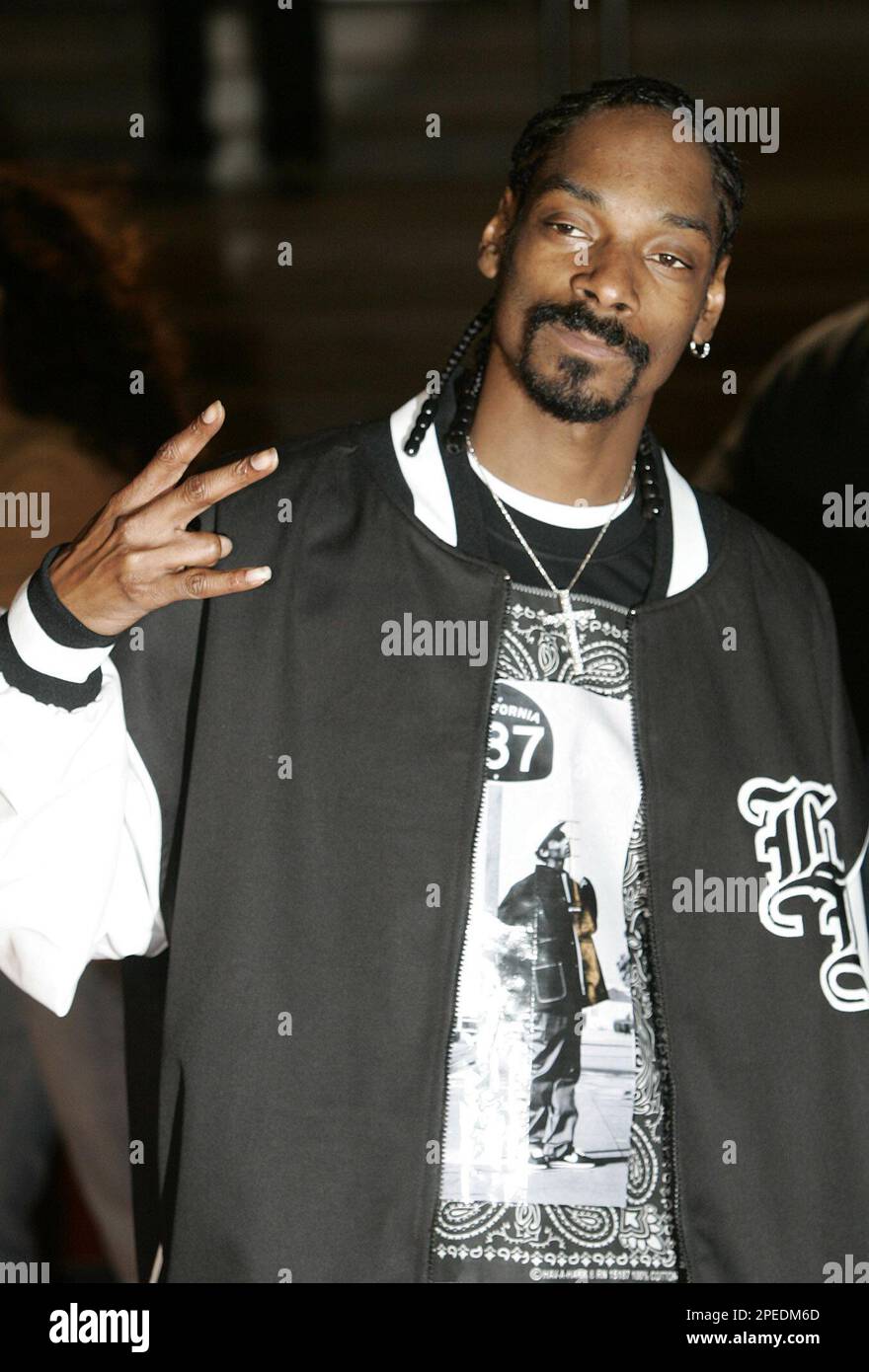US rapper Snoop Dogg arrives at the 25th annual Brits Music ...