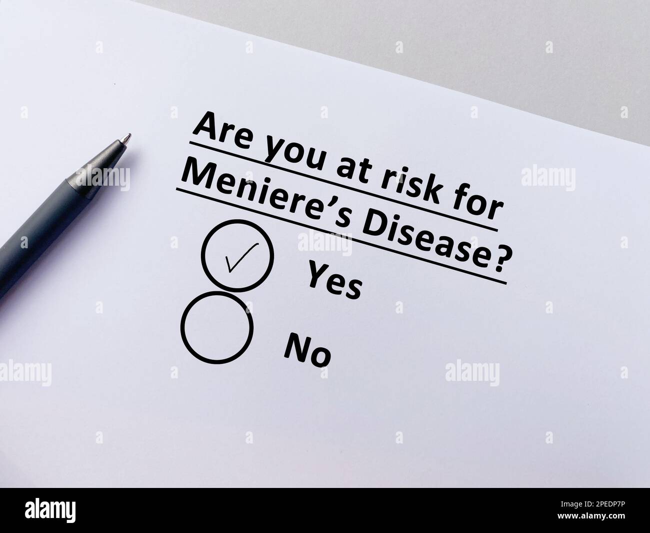 One person is answering question about ENT disease. He is at risk for
