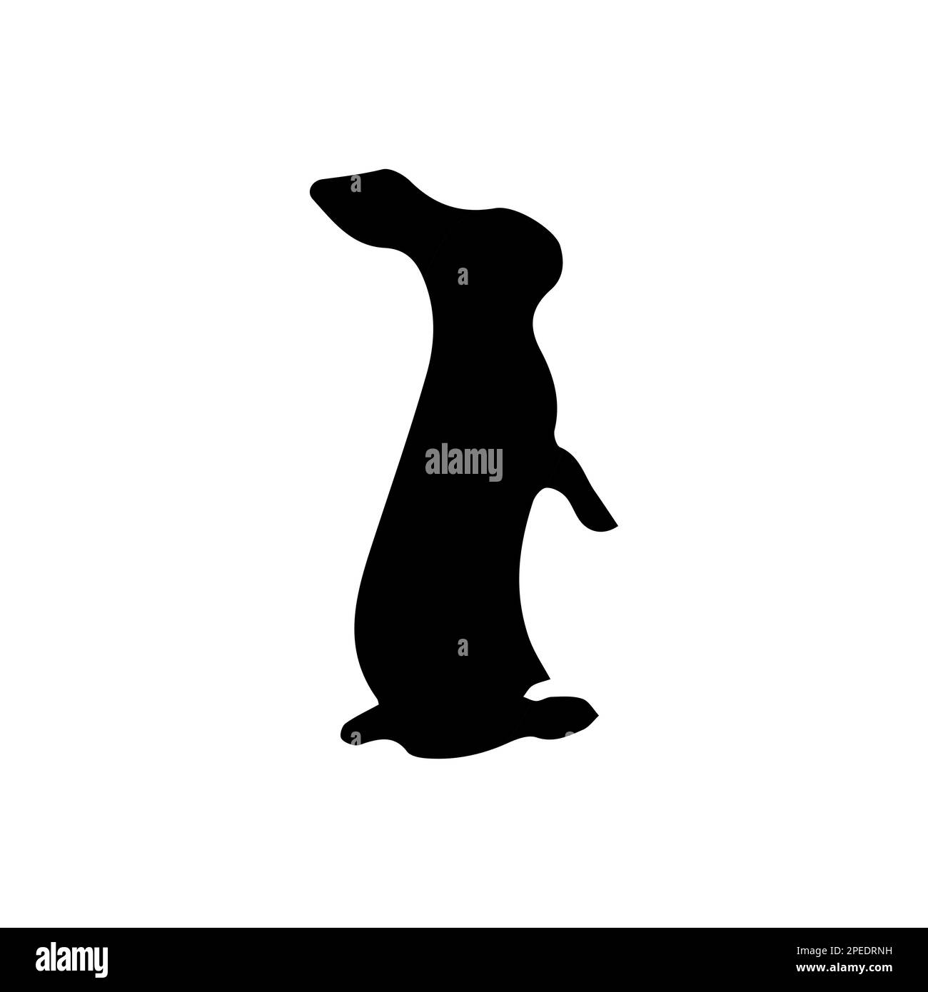 Rabbit icon, easter bunny animal symbol. Linear style sign for mobile