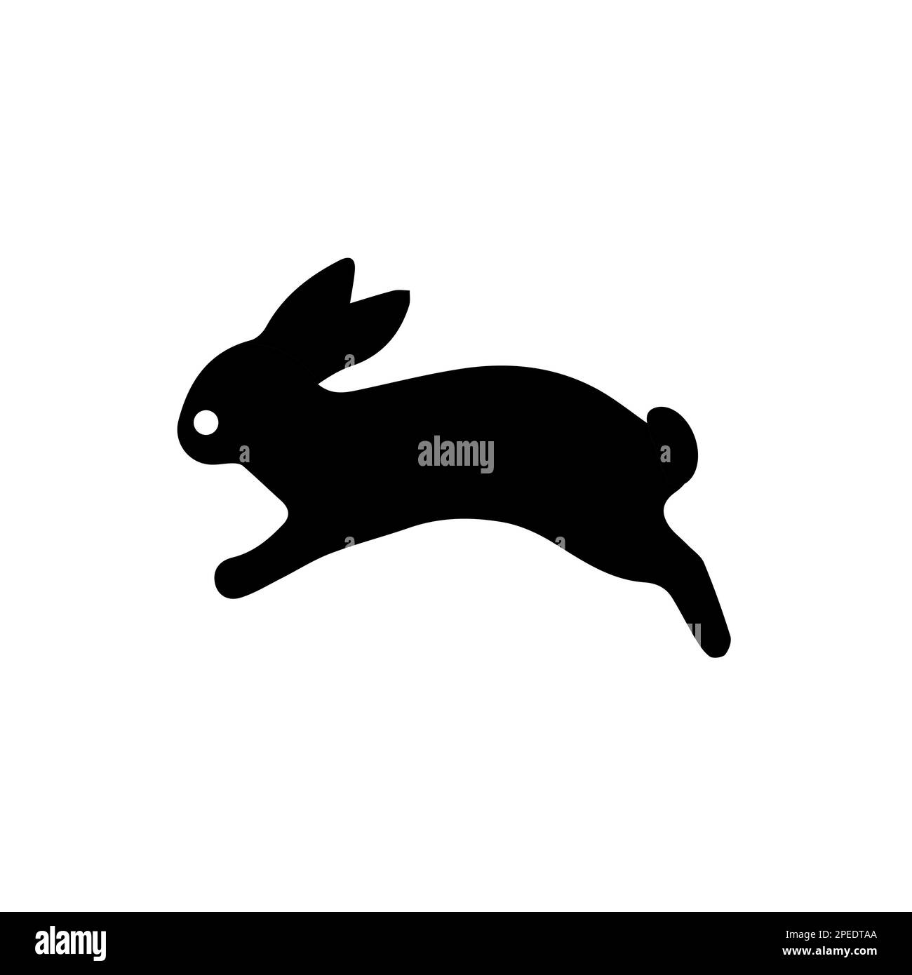 Rabbit icon, easter bunny animal symbol. Linear style sign for mobile