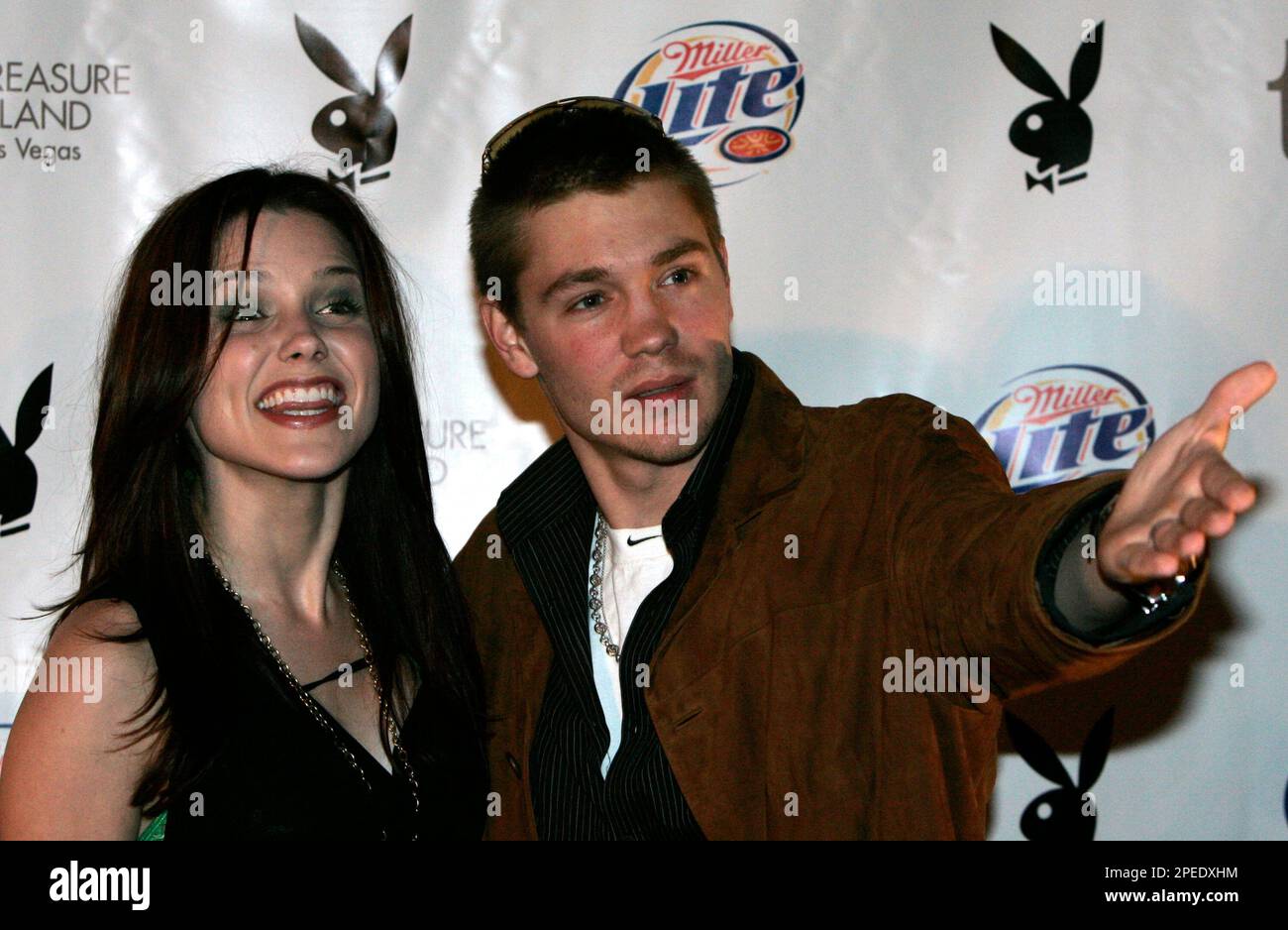 One Tree Hill stars Sophia Bush and Chad Michael Murphy pose on the red  carpet at the Playboy Super Bowl Party as part of the celebration of Super  Bowl Week in Jacksonville,