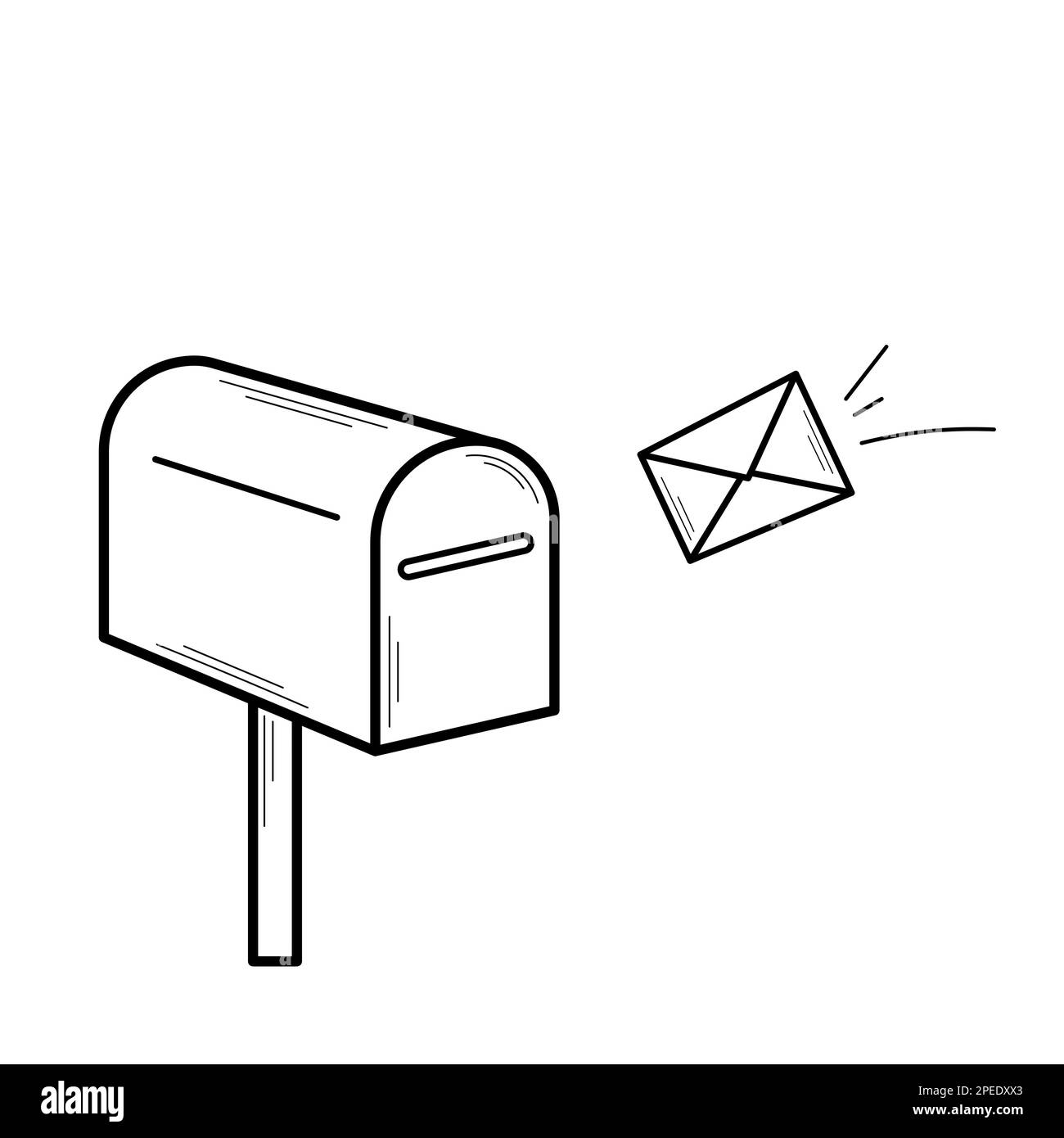 Hand in letterbox Black and White Stock Photos & Images Alamy