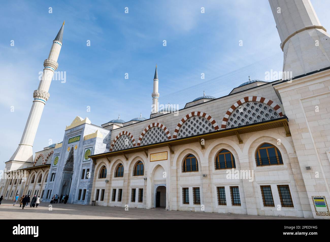 Camlica Mosque architecture, located in Istanbul, Turkey, the largest