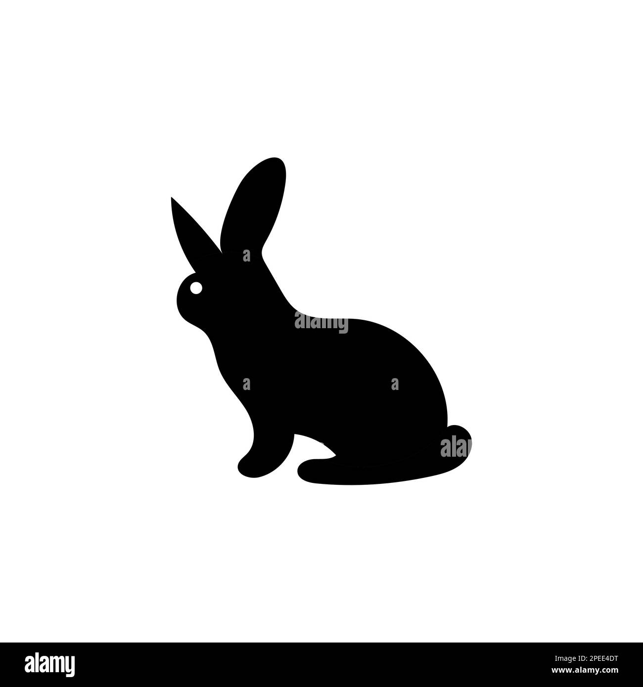 Rabbit icon, easter bunny animal symbol. Linear style sign for mobile concept and web design