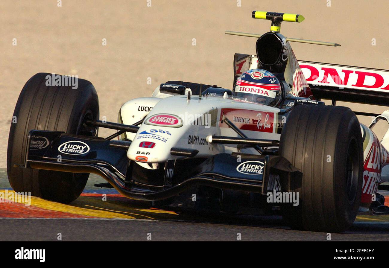 Bar Honda Formula One driver Takuma Sato from Japan takes a