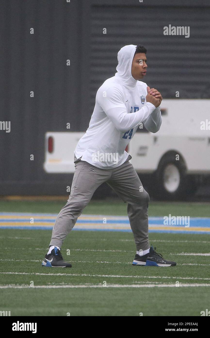 LOS ANGELES, CA MARCH 15UCLA Bruins running back Zach (24