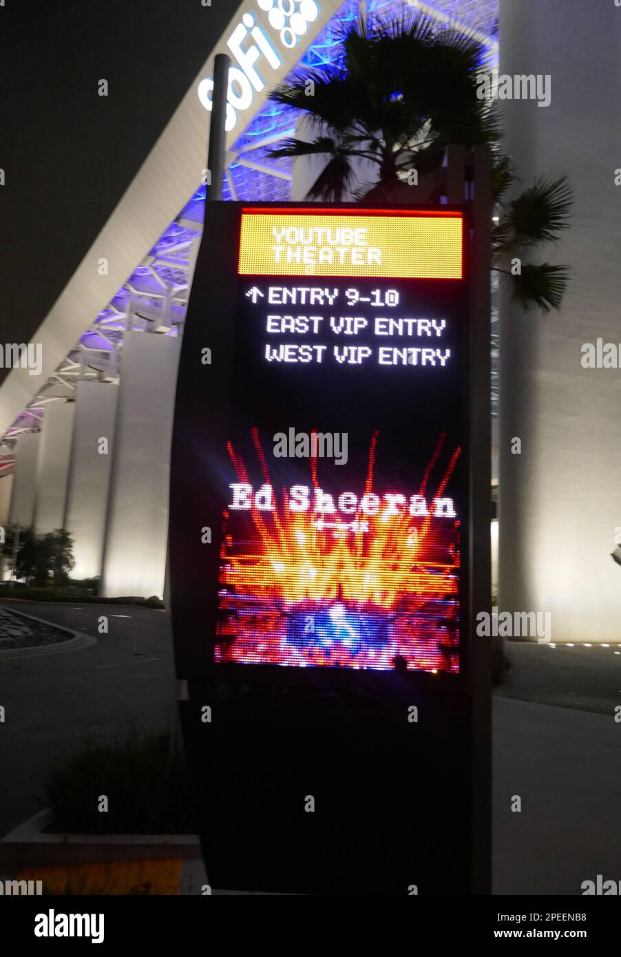 Inglewood, California, USA 11th March 2023 Ed Sheeran Marquee at Sofi