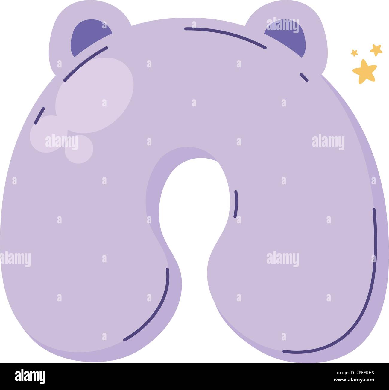 travel pillow design Stock Vector
