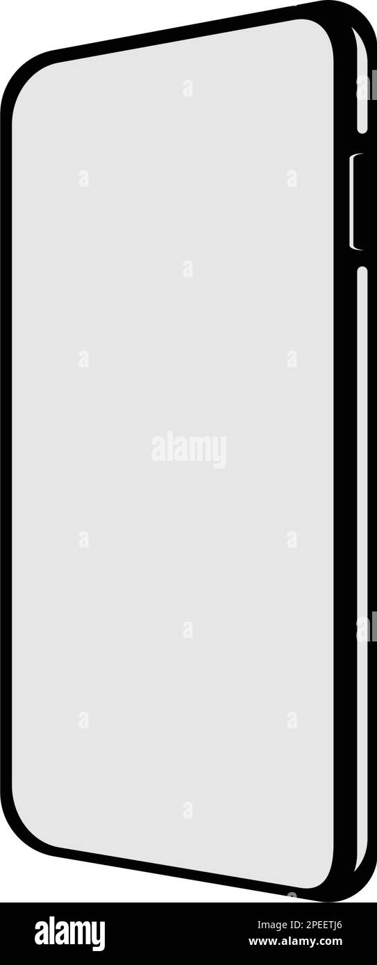 Realistic smartphone mockup. Mobile phone frame with blank look ...